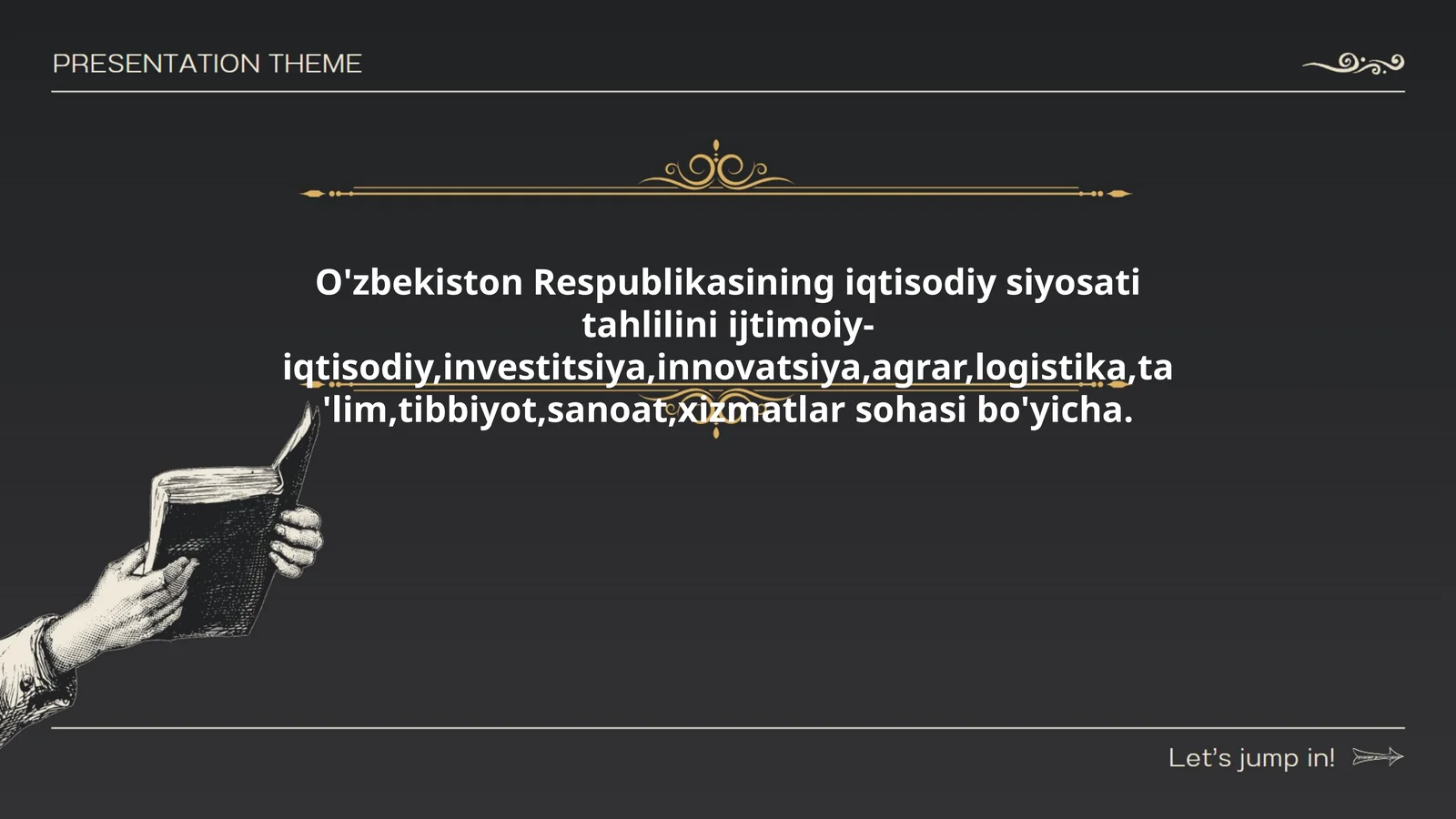 O'zbekiston Respublikasining iqtisodiy siyosati tahlili