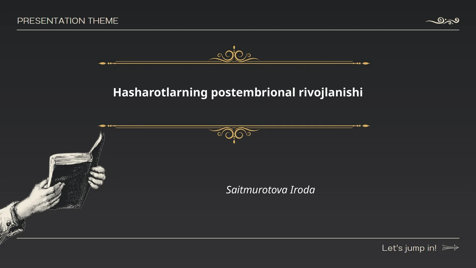 Hasharotlarning postembrional rivojlanishi
