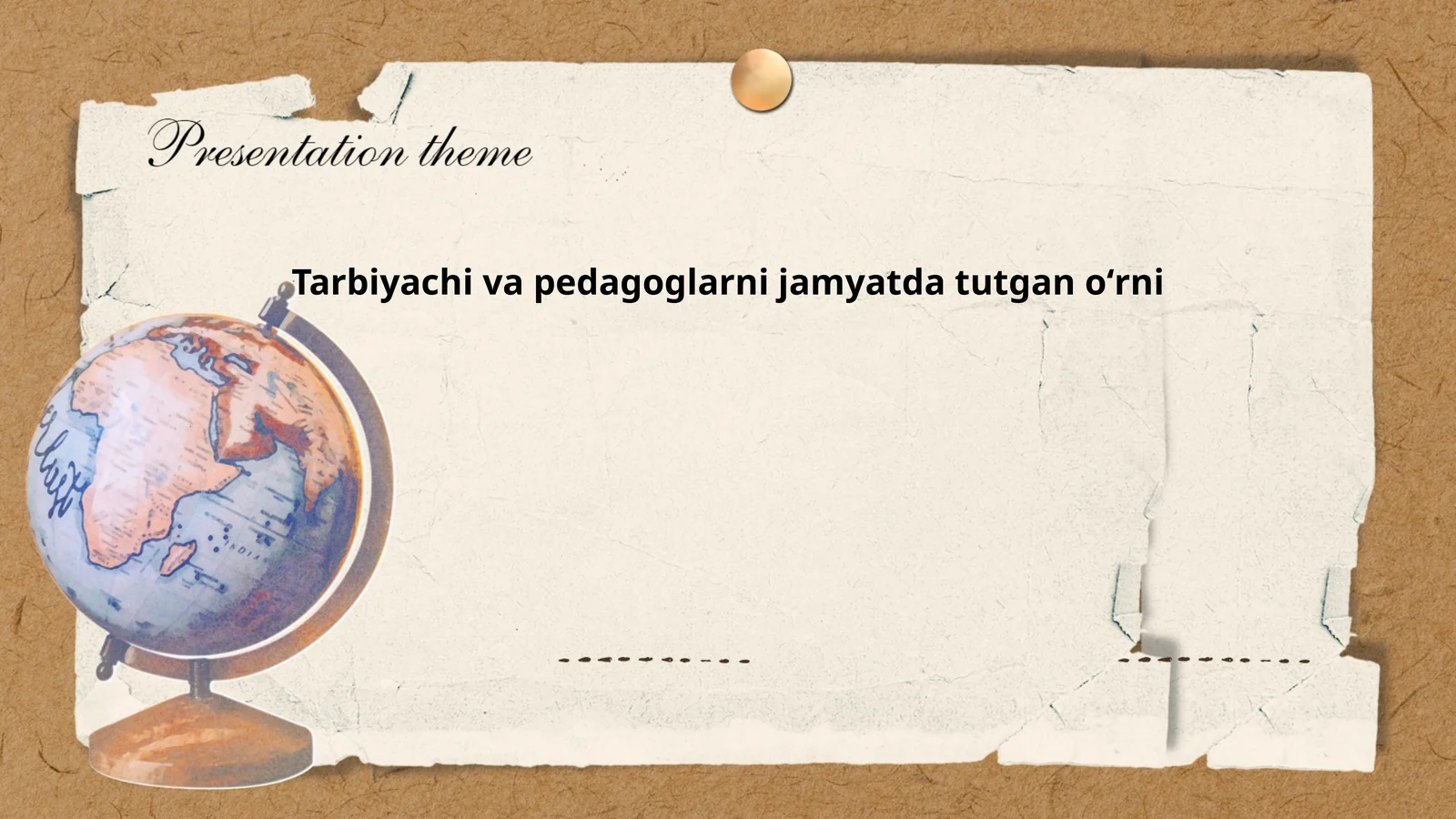 Tarbiyachi va pedagoglarni jamyatda tutgan oʻrni