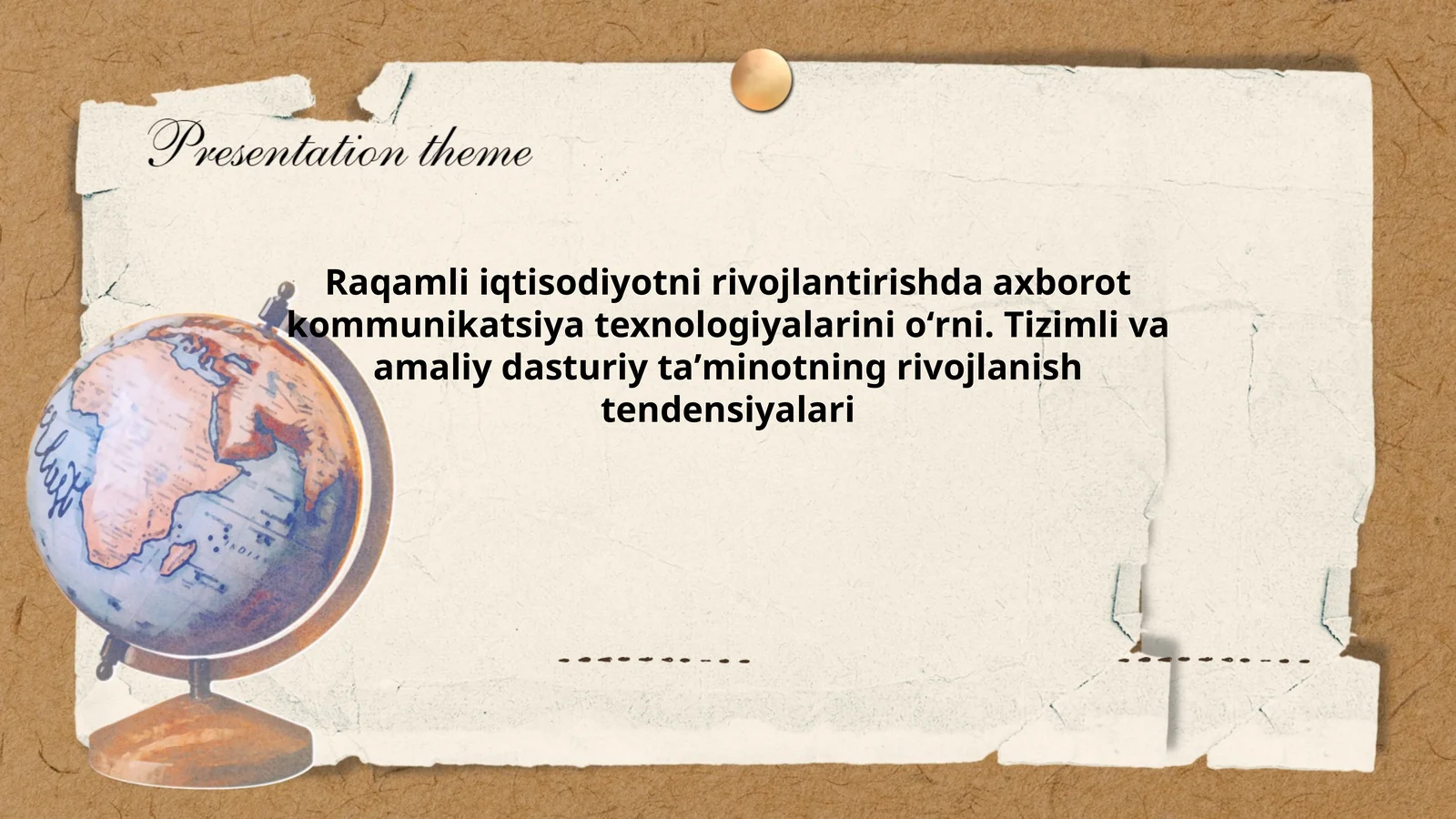 Raqamli iqtisodiyotni rivojlantirishda axborot kommunikatsiya texnologiyalarini oʻrni
