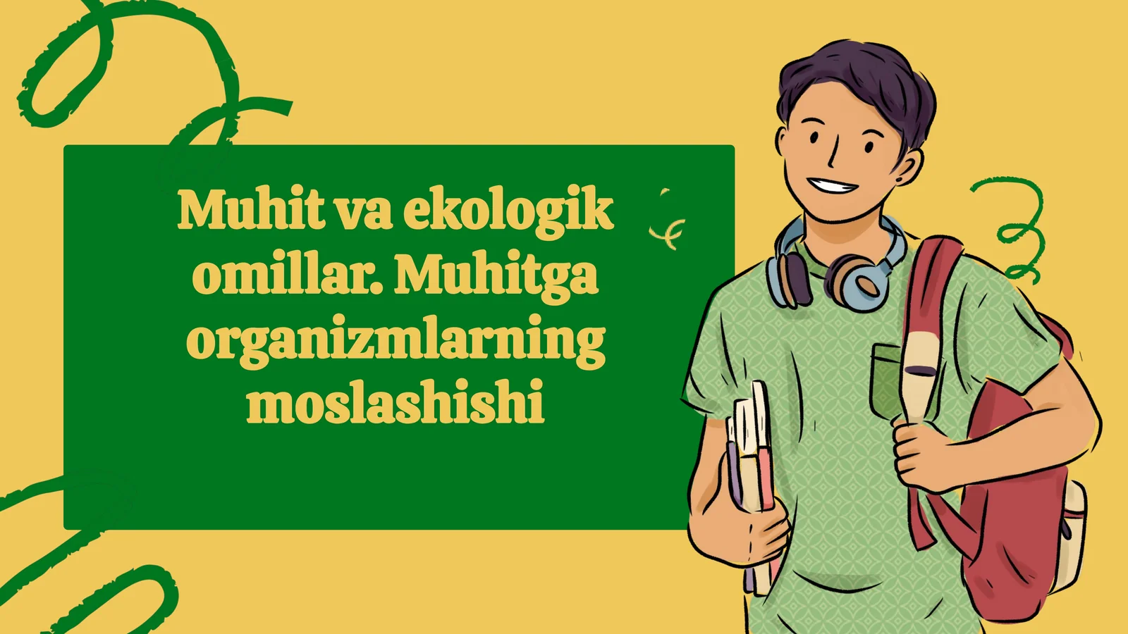 Muhit va ekologik omillar. Muhitga organizmlarning moslashishi