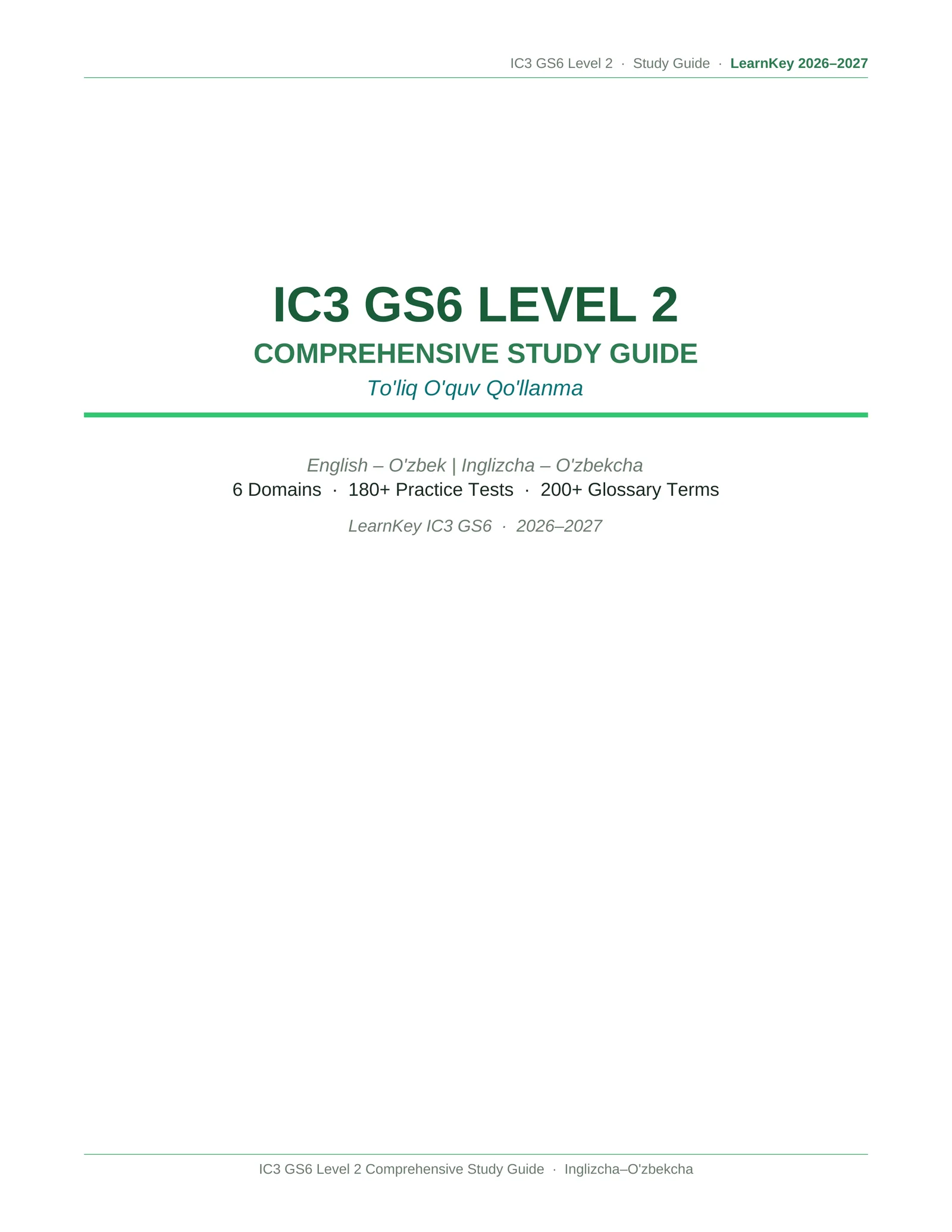 IC3 GS6 Level 2 Eng-Uz