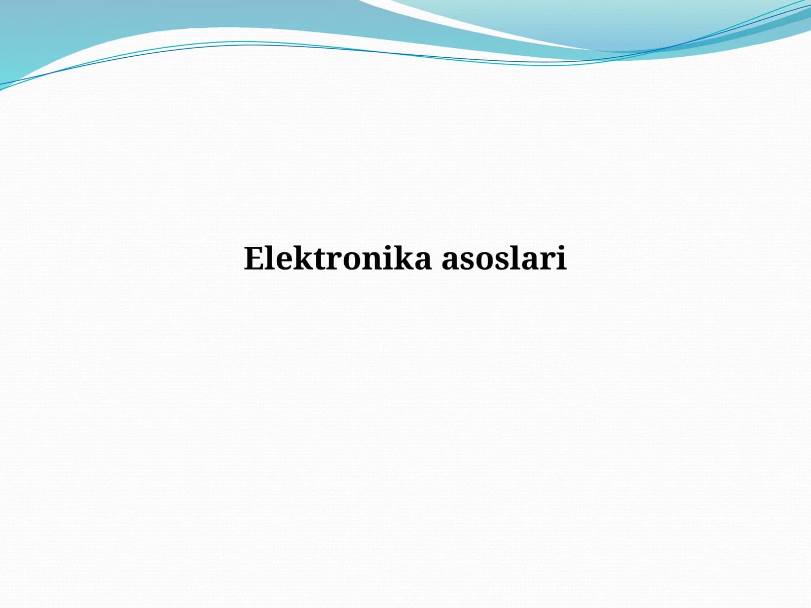 Elektronikaasoslari