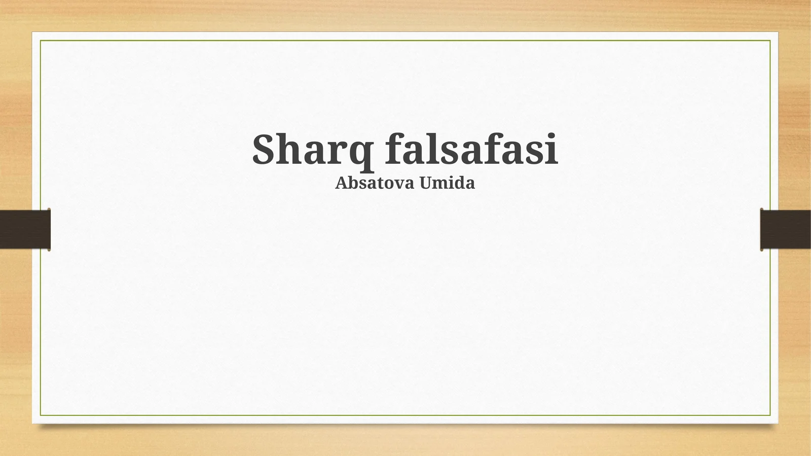 Sharq falsafasi