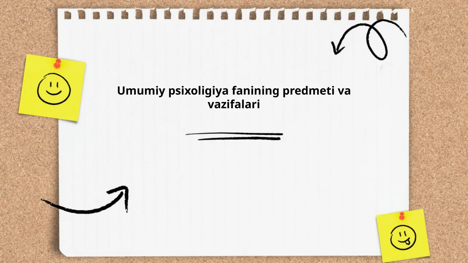 Umumiy psixoligiya fanining predmeti va vazifalari
