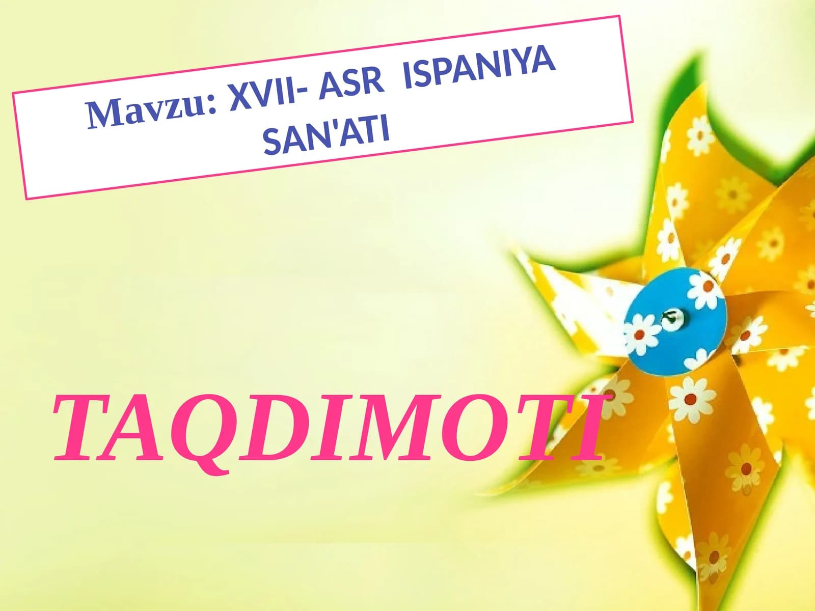XVII- ASR ISPANIYA SAN'ATI.pptx
