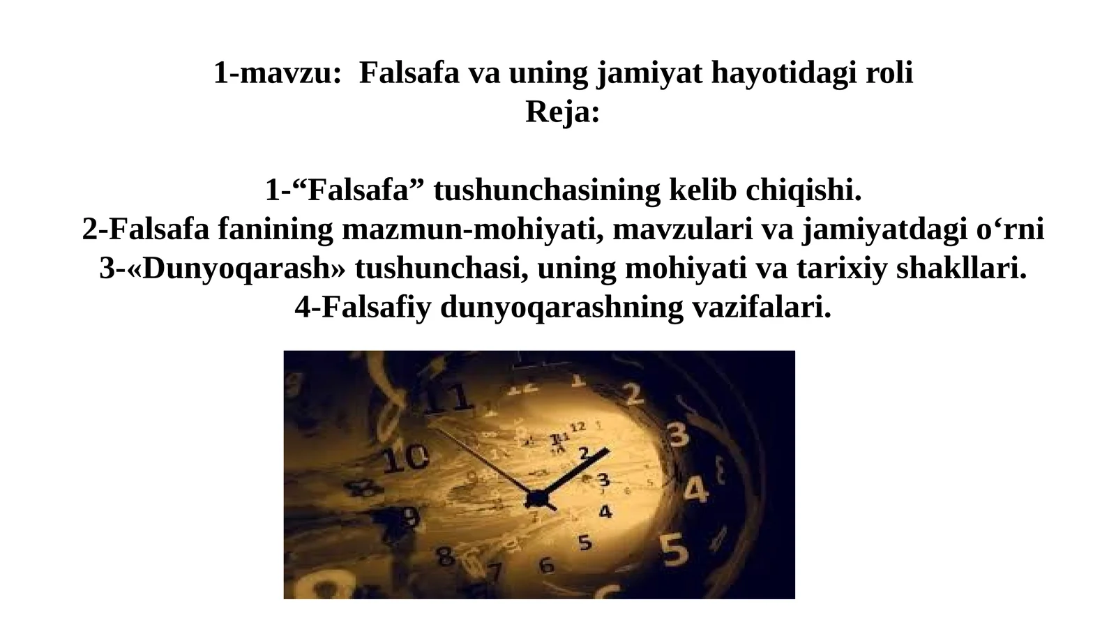 Falsafa va uning jamiyat hayotidagi roli