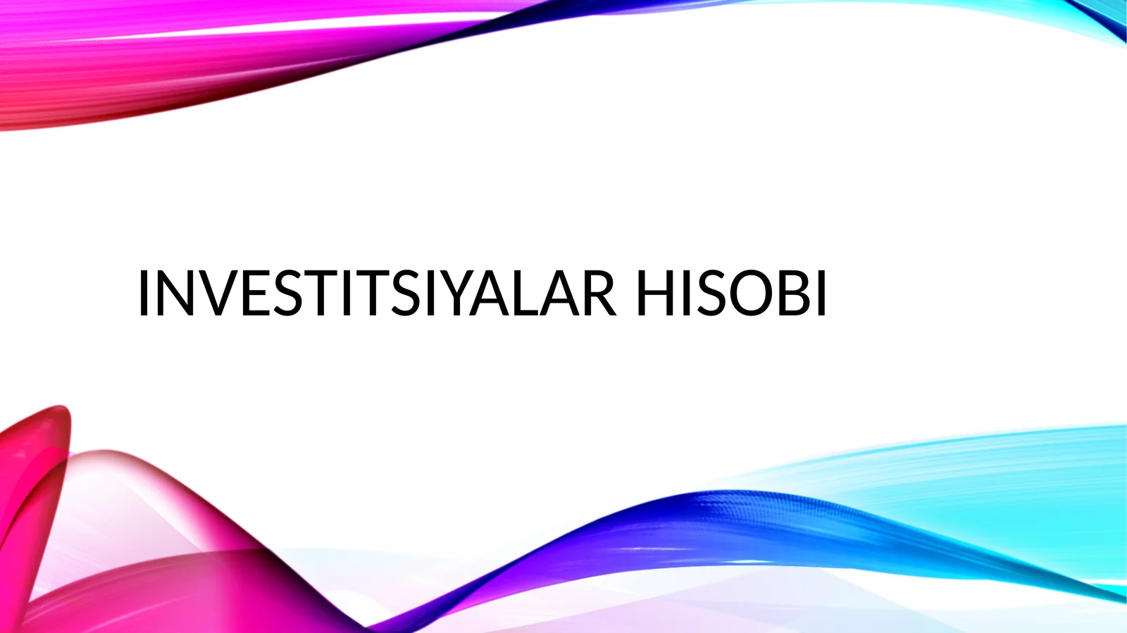 Investitsiyalarhisobi