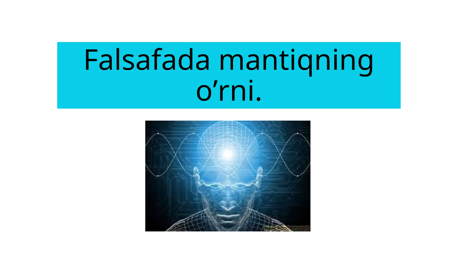 Falsafada mantiqning oʼrni