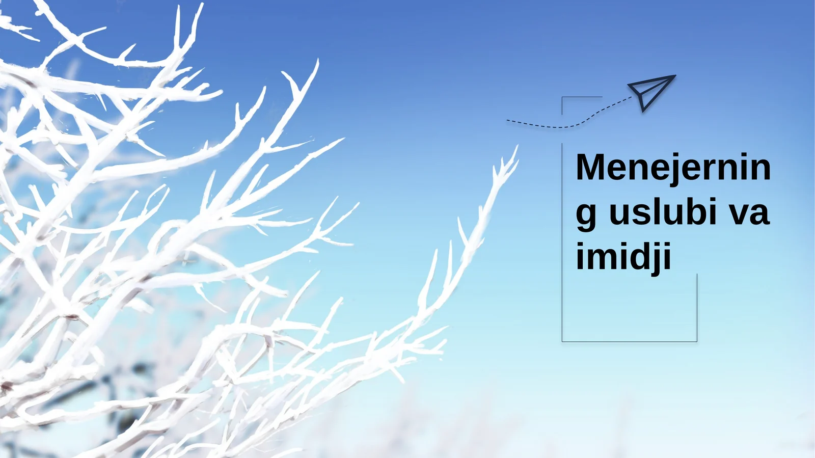 Menejerning uslubi va imidji