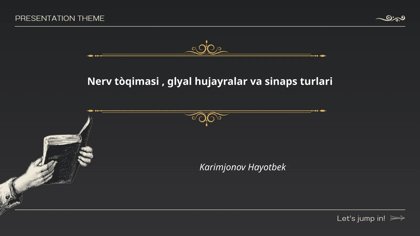 Nerv tòqimasi, glyal hujayralar va sinaps turlari