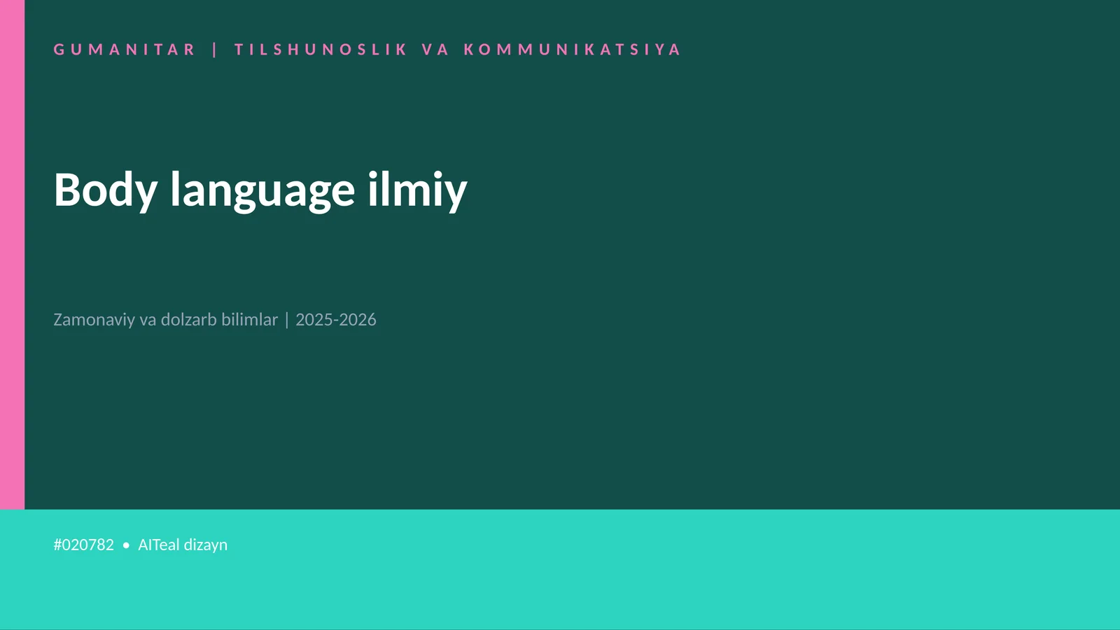 Body language ilmiy