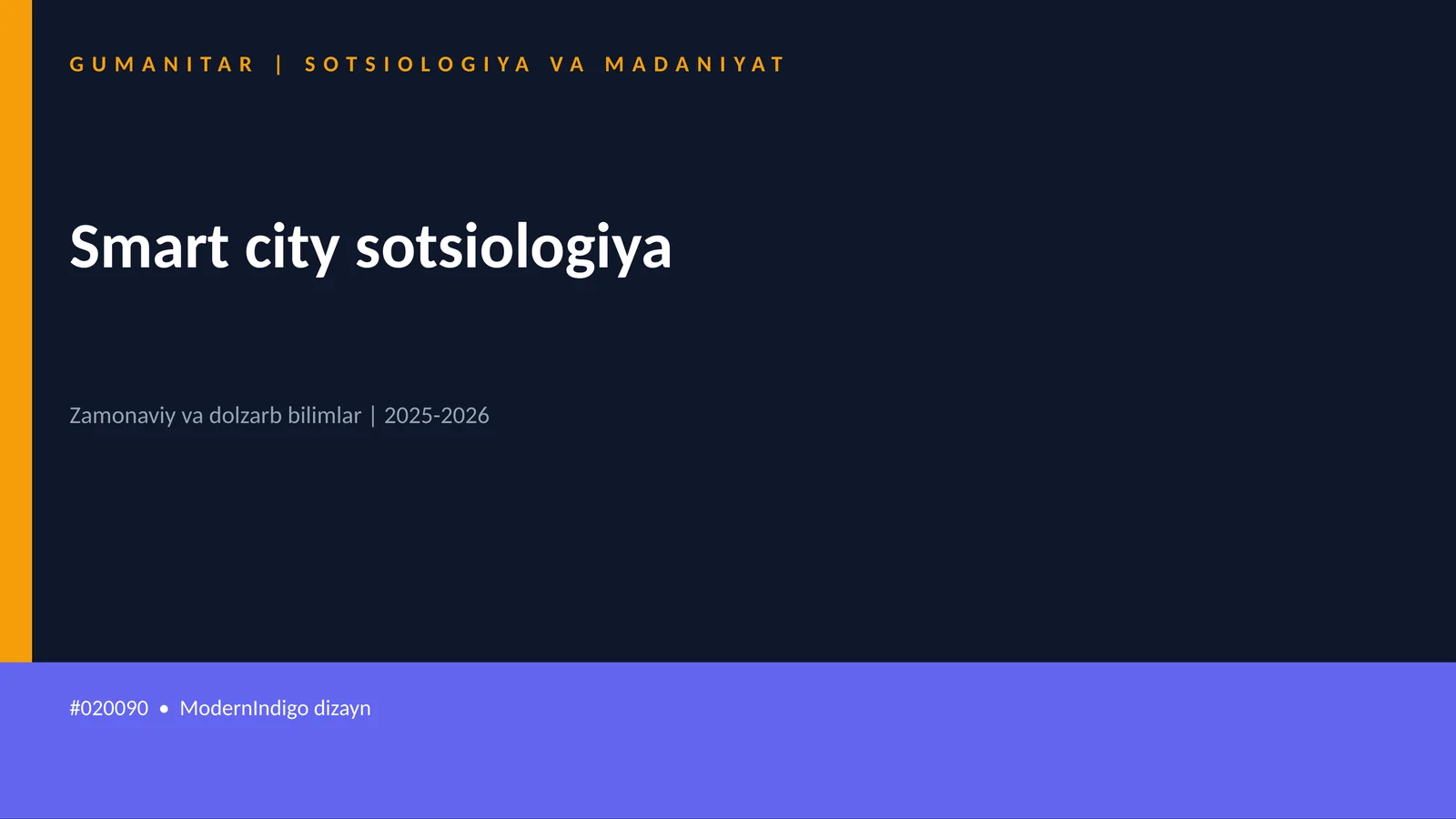 Smart city sotsiologiya