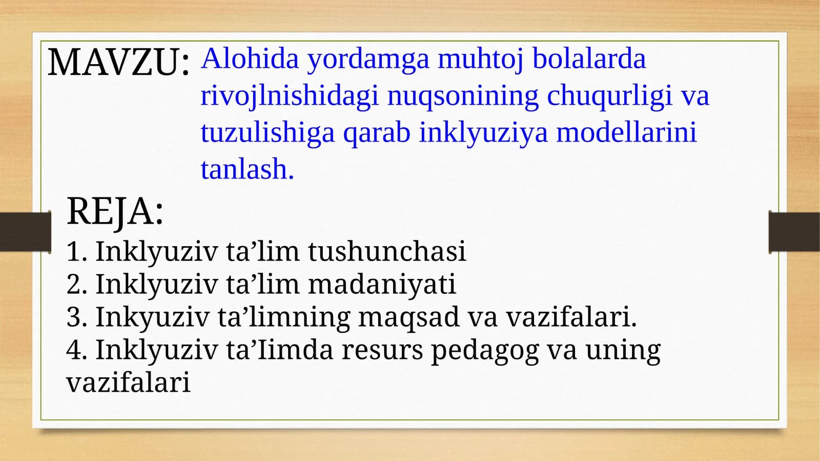Inklyuziv ta'lim