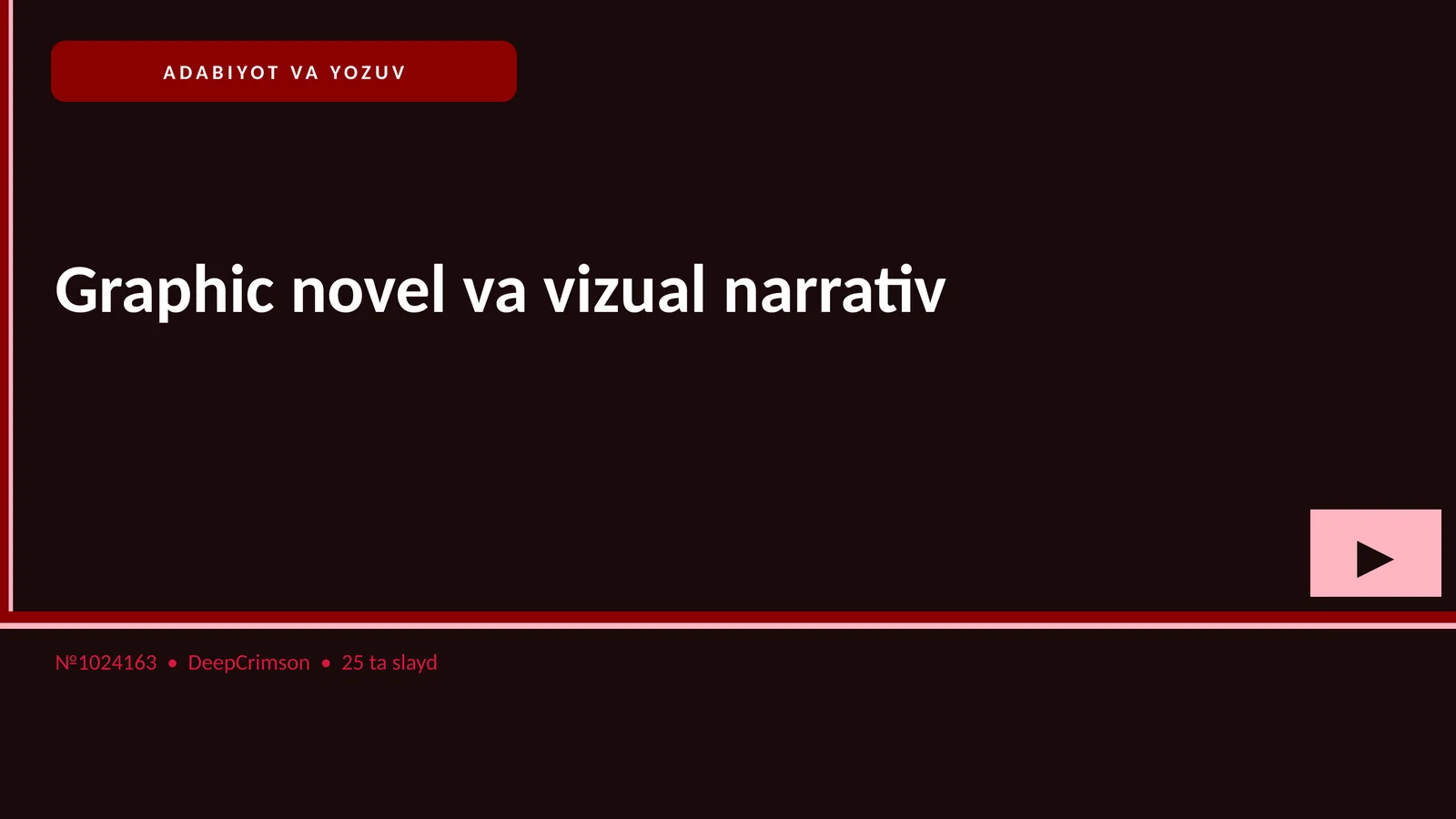 Graphic novel va vizual narrativ