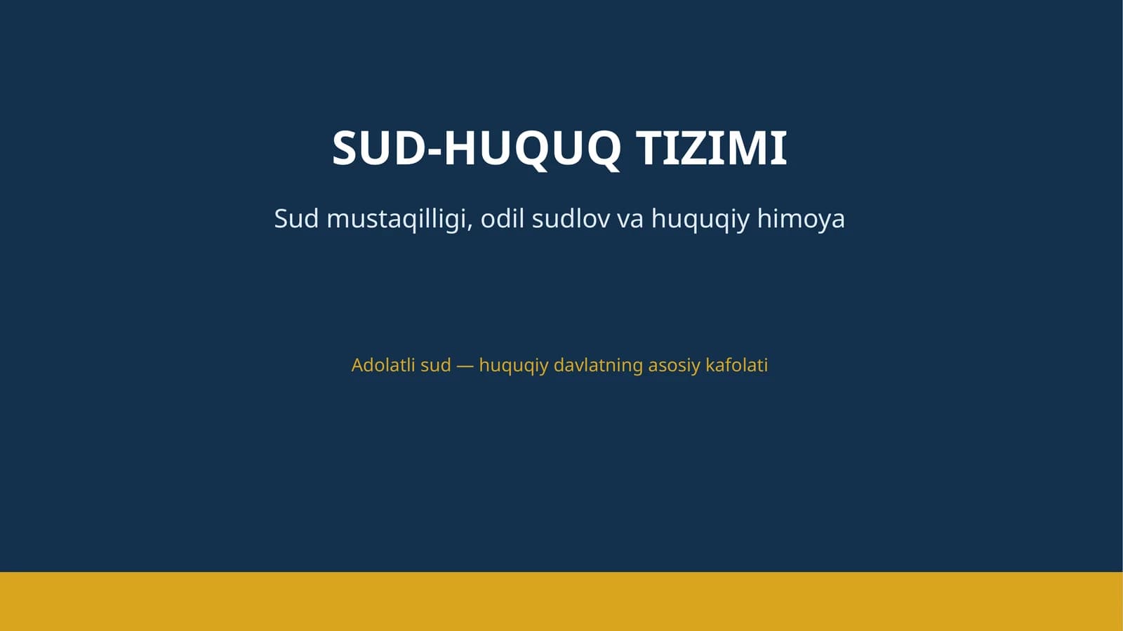 Sud-huquq tizimi