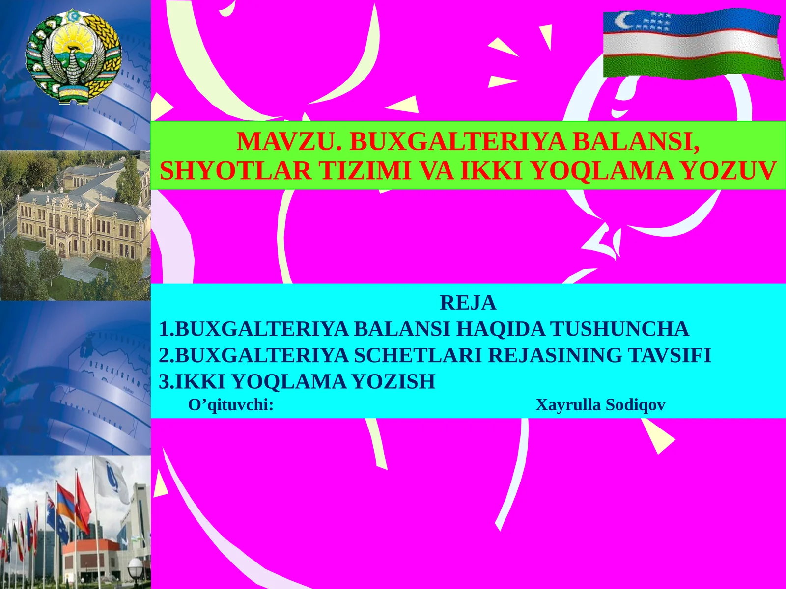 Счетлар режаси