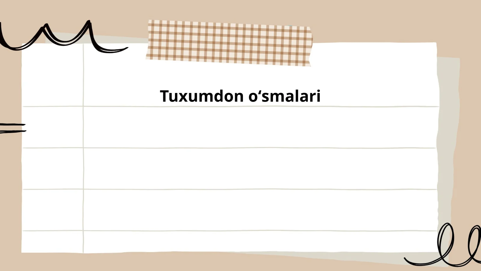 Tuxumdon oʻsmalari